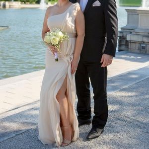 Champagne color bridesmaid dress